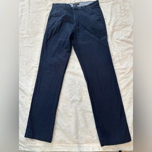 Banana Republic navy pinstripe pants. 100% cotton.